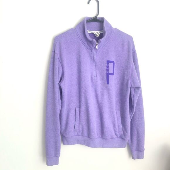 PINK Victoria's Secret 1/4 Zip Logo Pullover - Picture 4 of 16